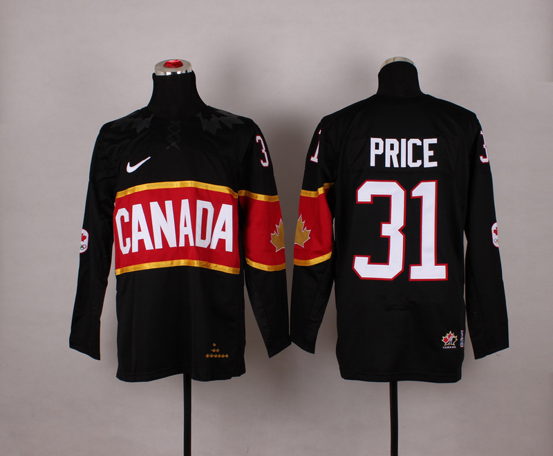 Canada 31 Price Black 2014 Olympics Jerseys