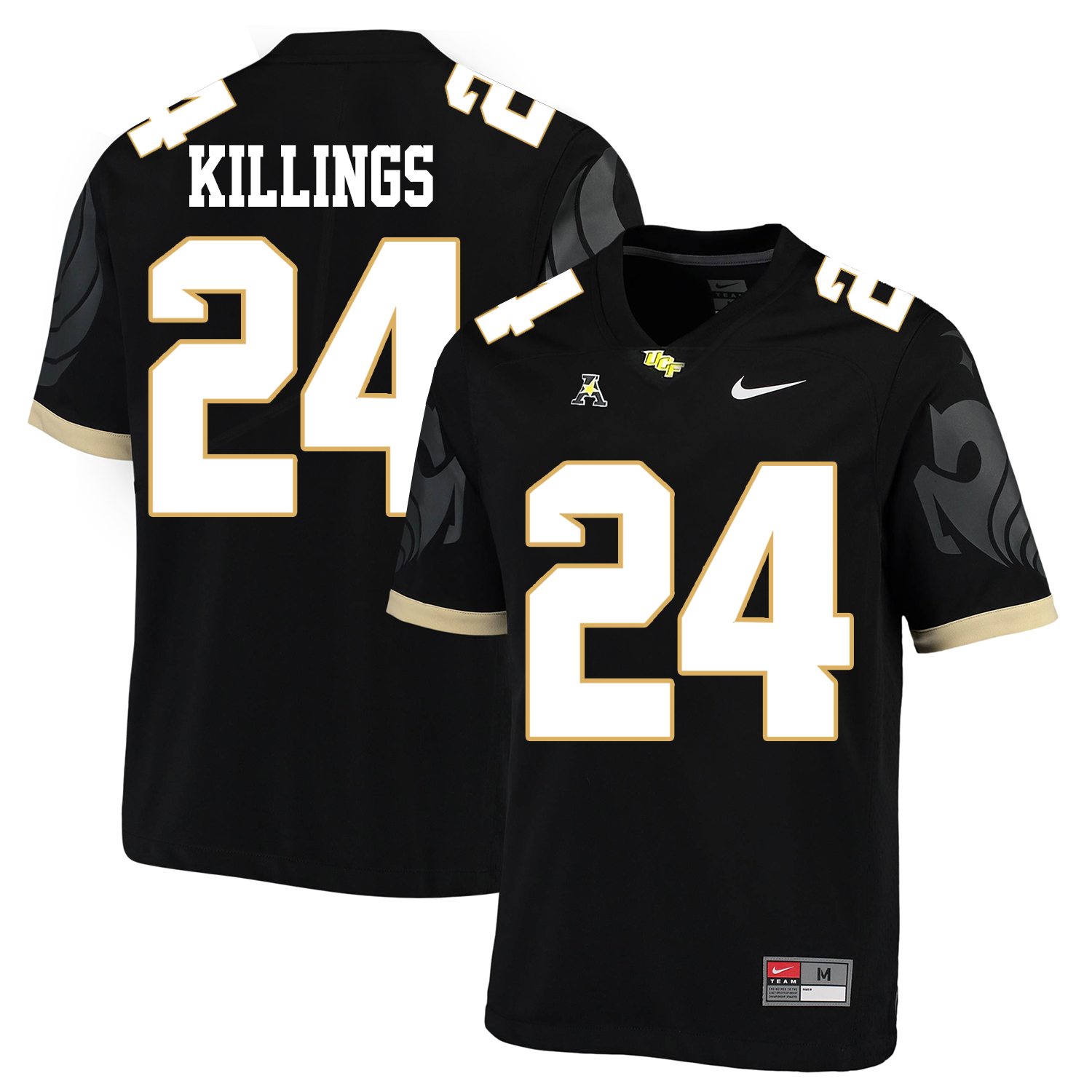 UCF Knights 24 D.J. Killings Black College Football Jersey