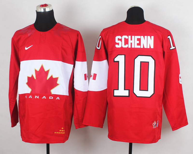 Canada 10 Schenn Red 2014 Olympics Jerseys