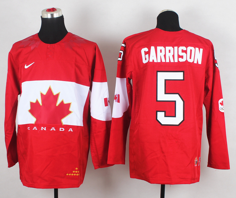 Canada 5 Garrison Red 2014 Olympics Jerseys