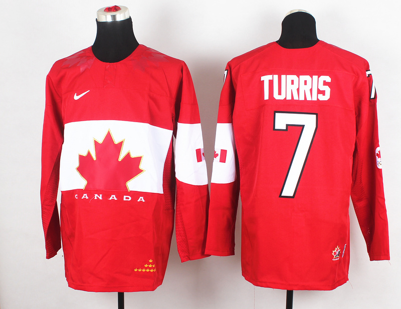 Canada 7 Turris Red 2014 Olympics Jerseys