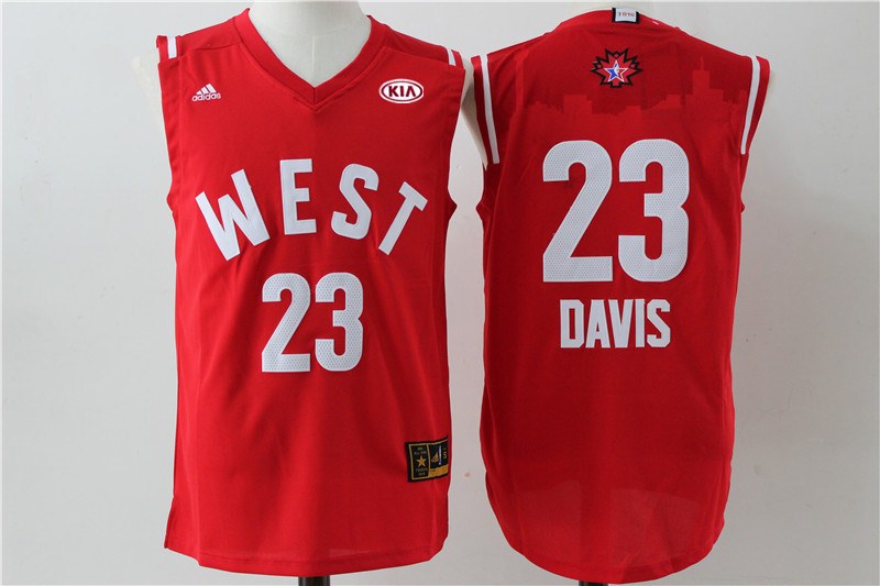 Pelicans 23 Anthony Davis Red 2016 NBA All Star West Jersey