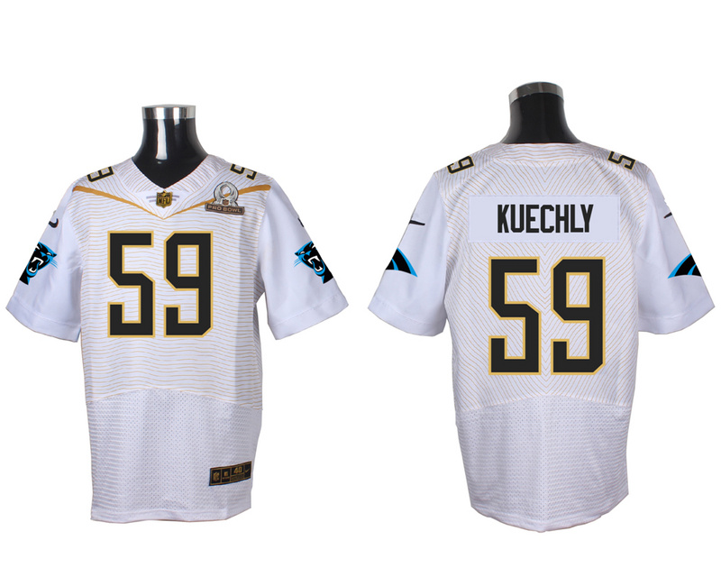 Nike Panthers 59 Luke Kuechly White 2016 Pro Bowl Elite Jersey
