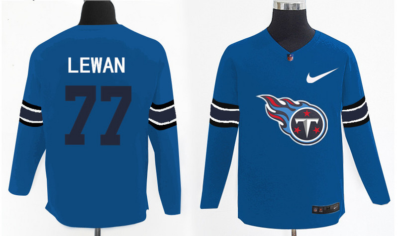 Nike Titans 77 Taylor Lewan Light Blue Knit Sweater