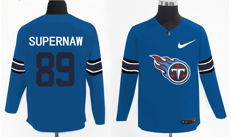 Nike Titans 89 Phillip Supernaw Light Blue Knit Sweater
