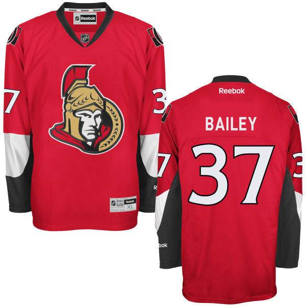 Senators 37 Casey Bailey Red Reebok Premier Jersey