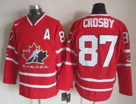 Canada 87 Crosby Red 2010 IIHF Jersey