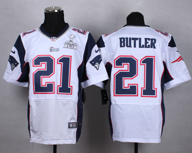 Nike Patriots 21 Butler White 2015 Super Bowl XLIX Elite Jerseys