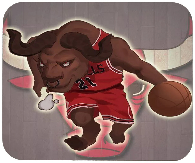 Bulls Cartoon Logo Gaming/Office Mouse Pad