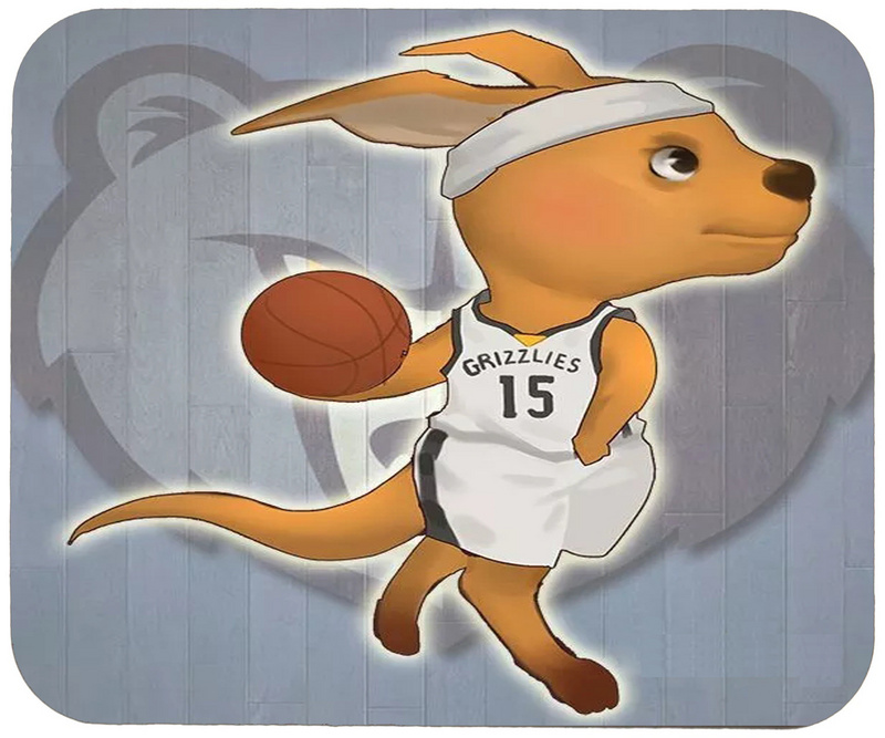 Grizzlies Cartoon Logo Gaming/Office Mouse Pad