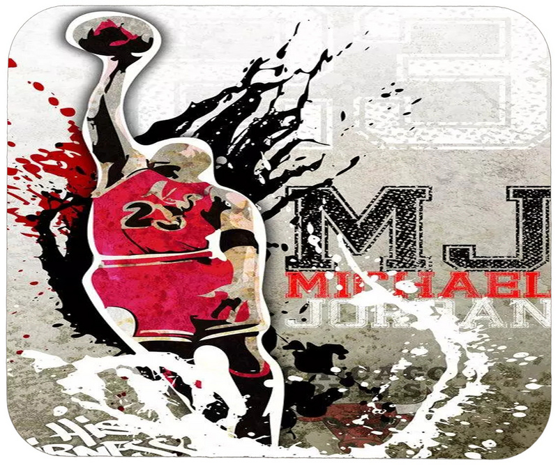 Michael Jordan Cartoon Logo Gaming/Office Mouse Pad