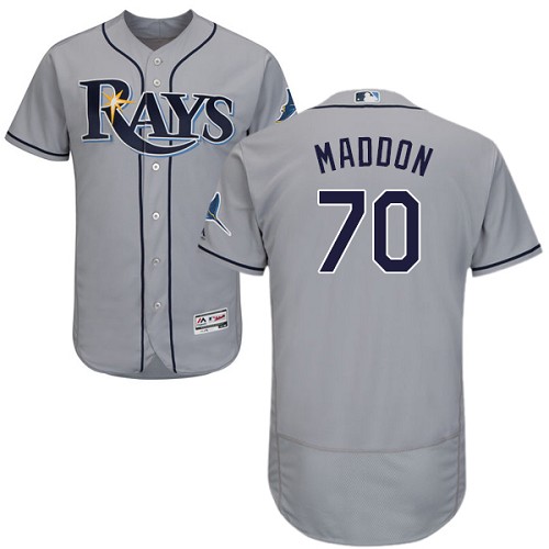 Rays 70 Joe Maddon Gray Flexbase Jersey