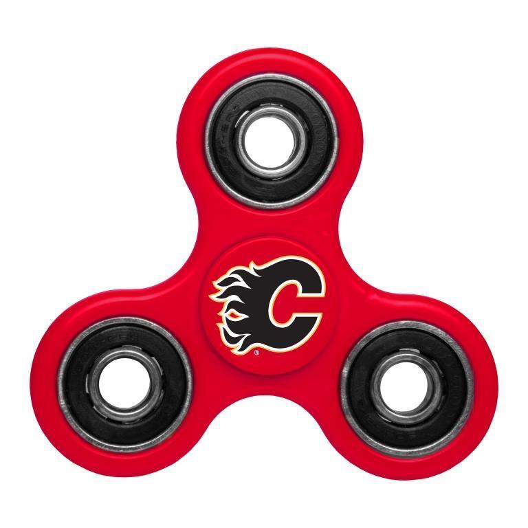 Flames Team Logo Red Fidget Spinner