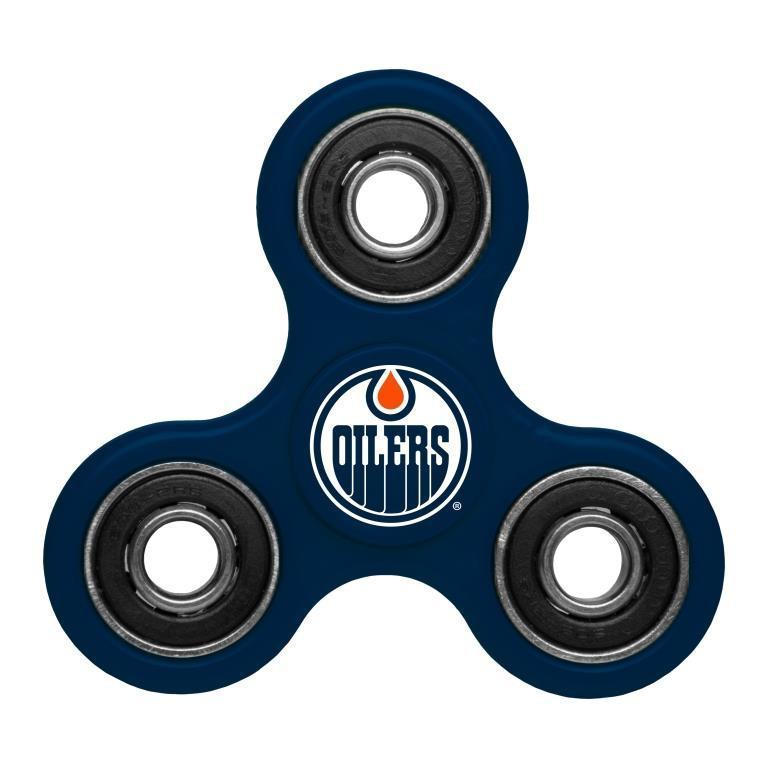 Oilers Team Logo Blue Fidget Spinner