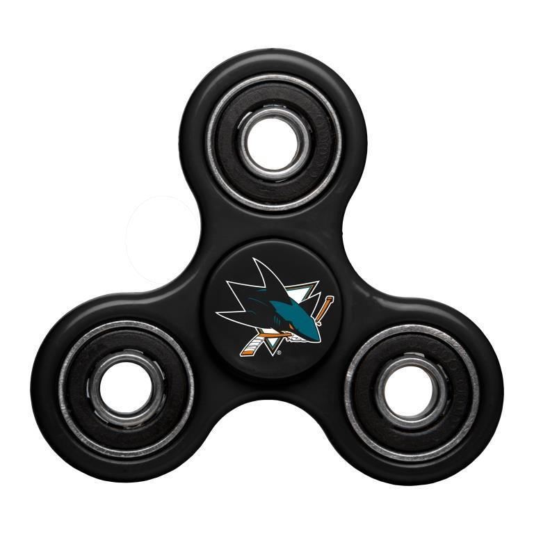 Sharks Team Logo Black Fidget Spinner