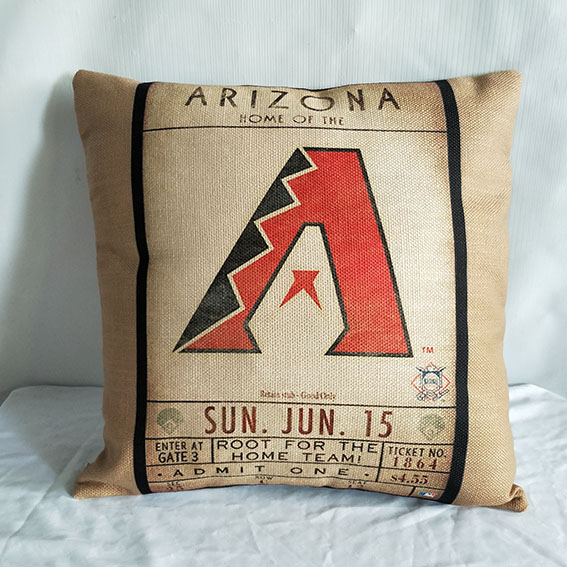 Arizona Diamondbacks Baseball Pillow
