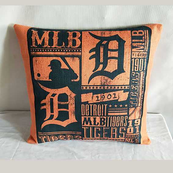 Detroit Tigers Baseball Pillow
