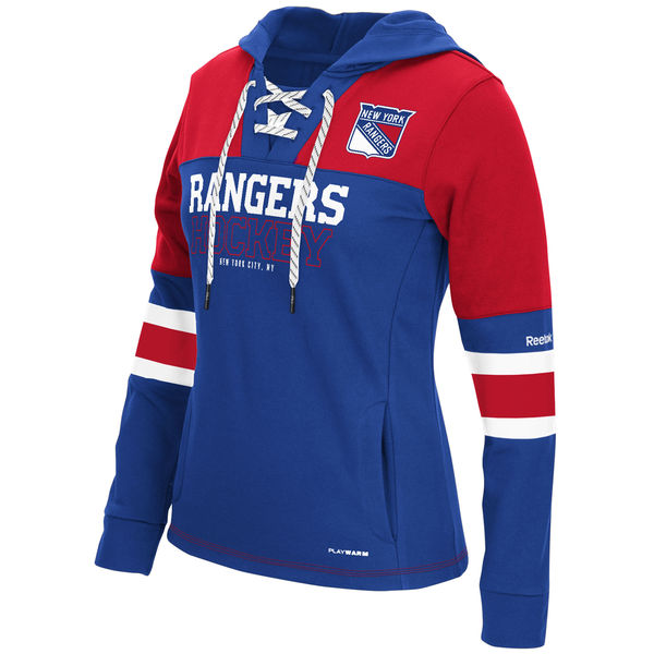 Rangers Blue Women's Customized All Stitched Hooded Sweatshirt