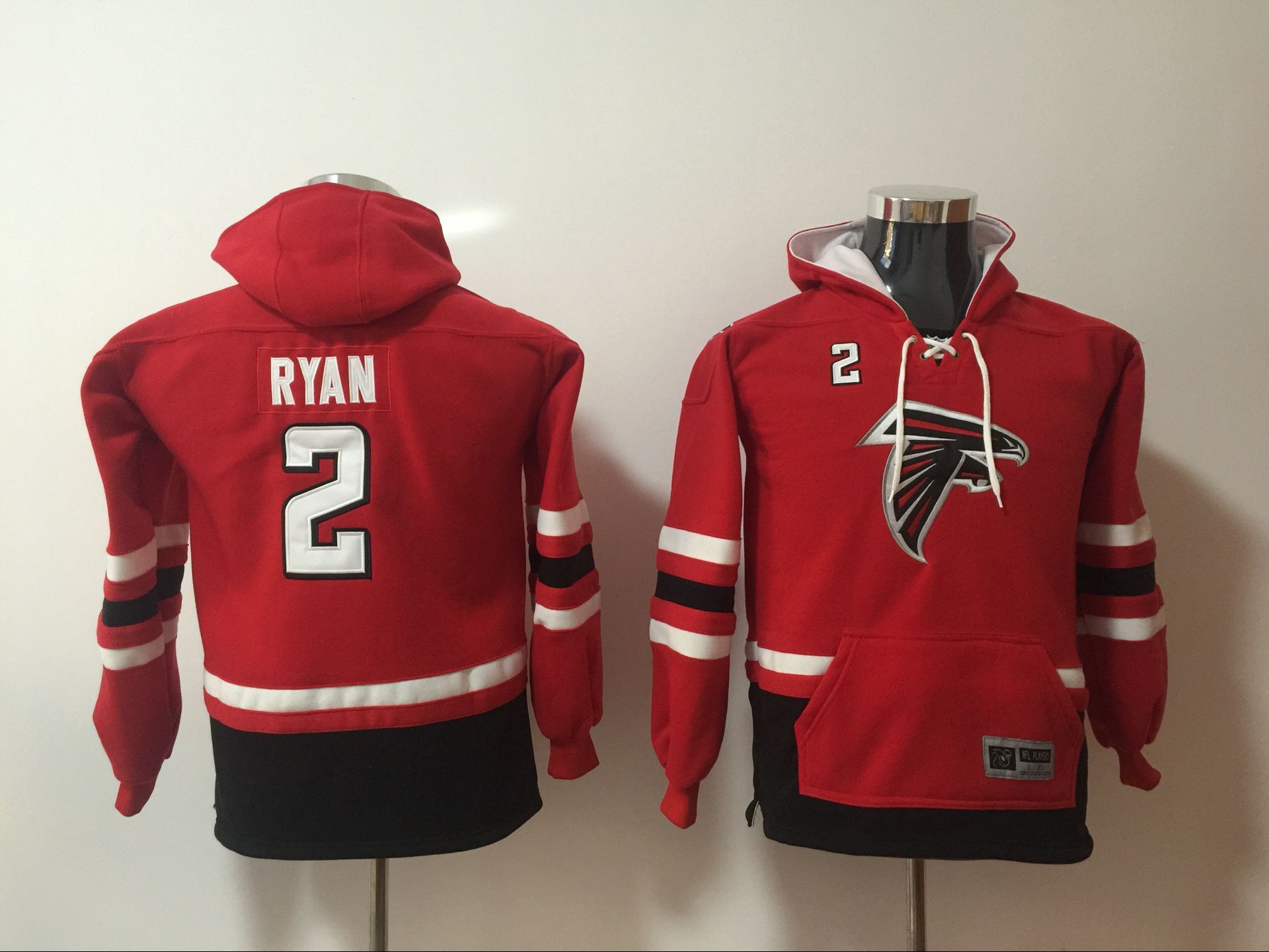 Atlanta Falcons 2 Matt Ryan Red Youth All Stitched Sweatshirt