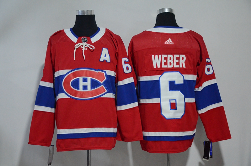 Canadiens 6 Shea Weber Red Adidas Jersey