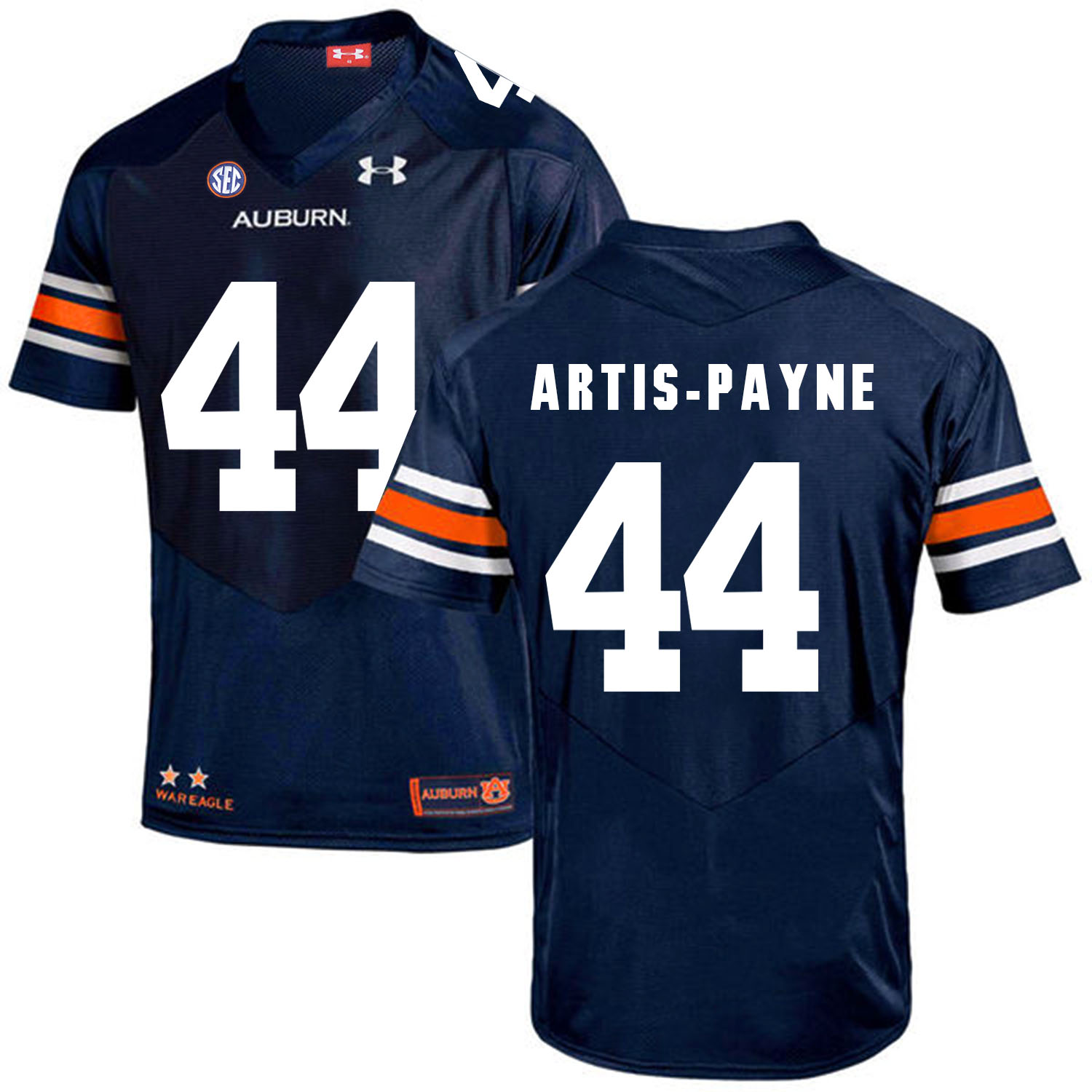 Auburn Tigers 44 Cameron Artis-Payne Navy College Football Jersey