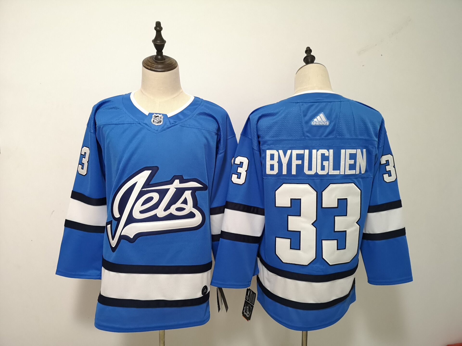 Winnipeg Jets 33 Dustin Byfuglien Blue Alternate Adidas Jersey