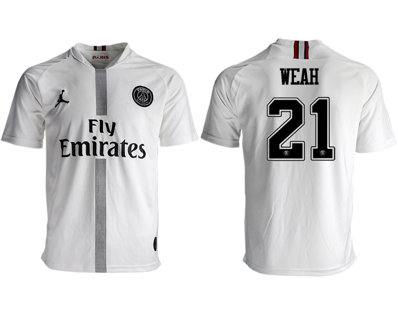 2018-19 Paris Saint-Germain 21 WEAH Away Thailand Soccer Jersey