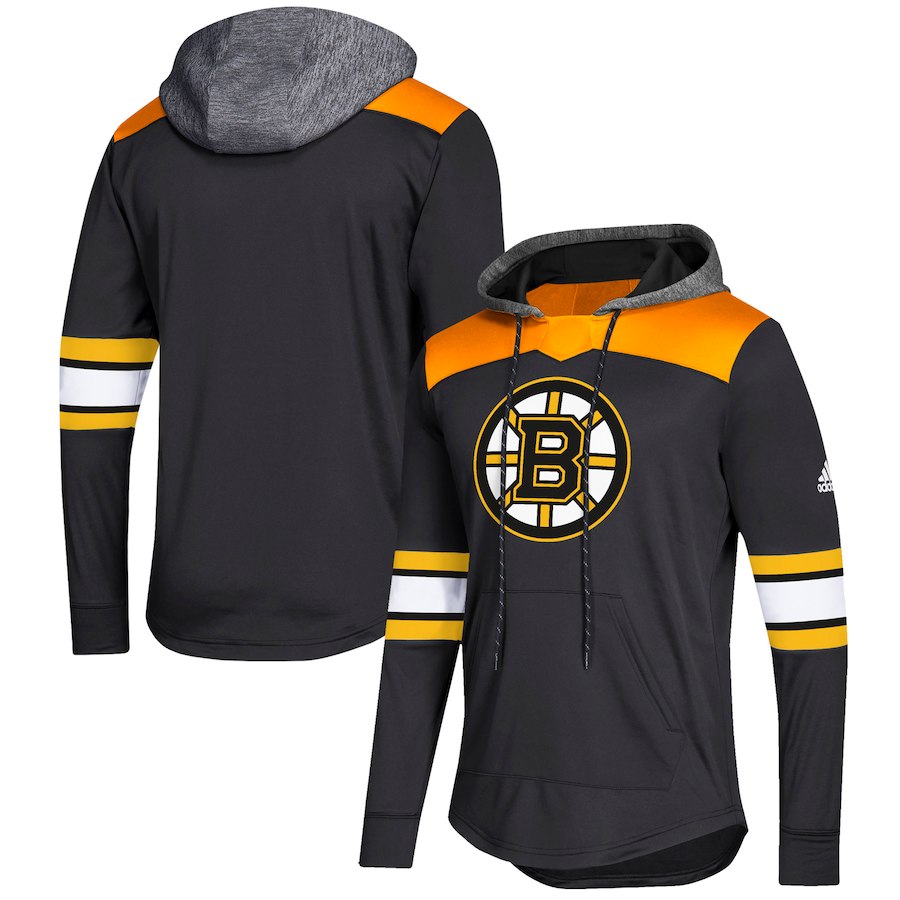 Boston Bruins Black Women's Customized All Stitched Hooded Sweatshirt