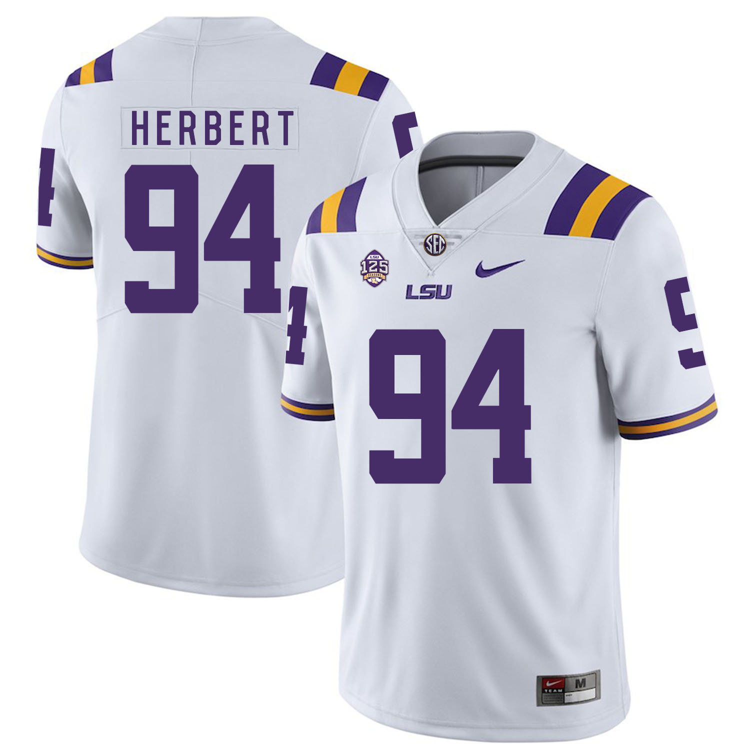 LSU Tigers 94 Danielle Hunter White Nike College Football Jersey