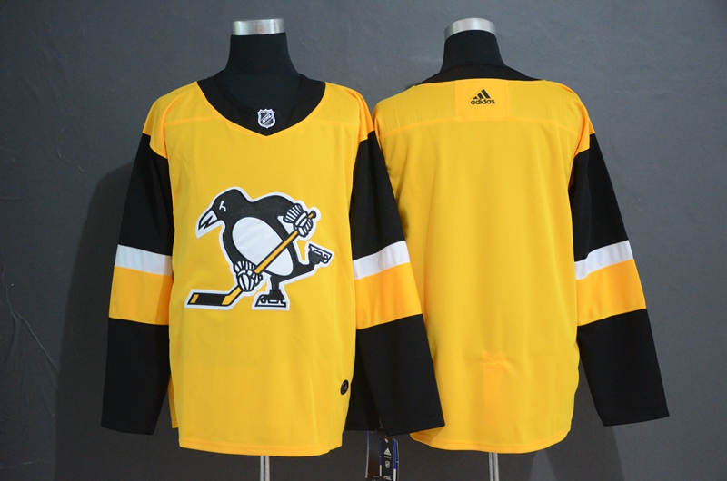 Penguins Blank Gold Alternate Adidas Jersey