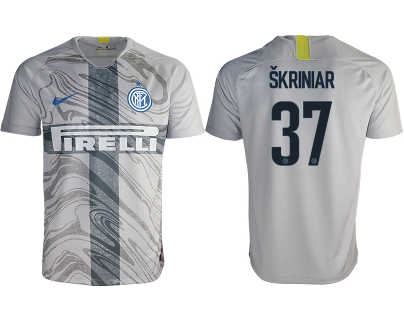 2018-19 Inter Milan 37 SKRINIAR Third Away Thailand Soccer Jersey