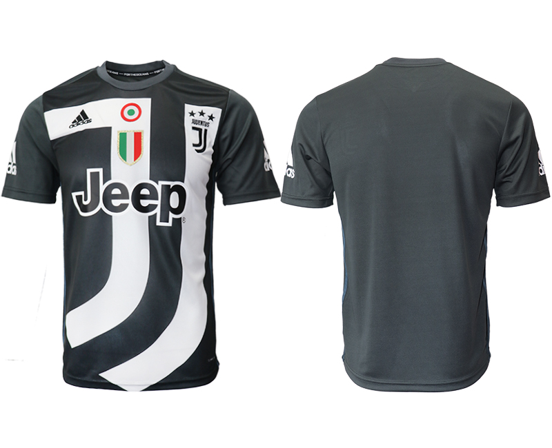 2018-19 Juventus Black Training Soccer Jersey