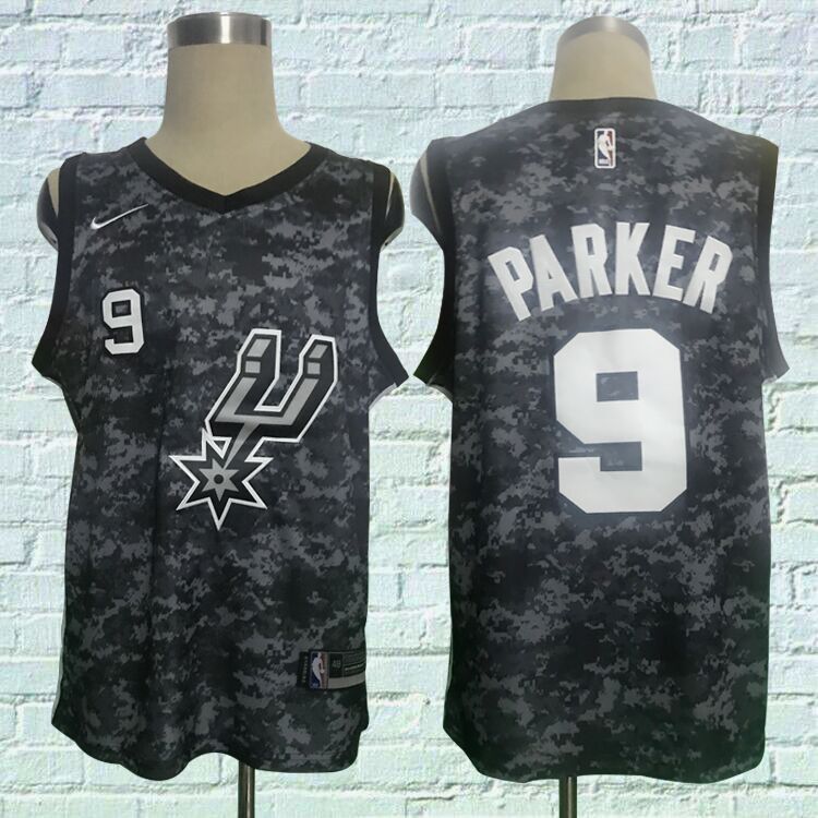 Spurs 9 Tony Parker Black City Edition Nike Swingman Jersey