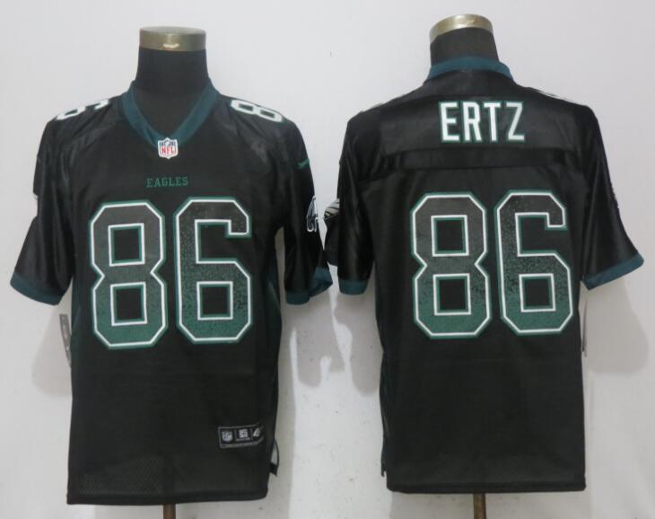 Nike Eagles 86 Zach Ertz Black Drift Fashion Elite Jersey