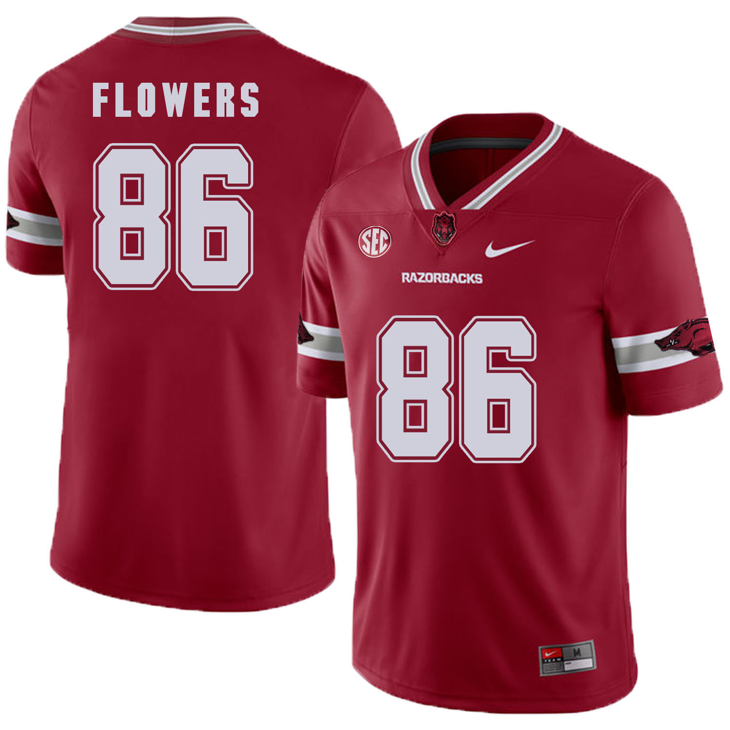 Arkansas Razorbacks 86 Trey Flowers Red College Football Jersey