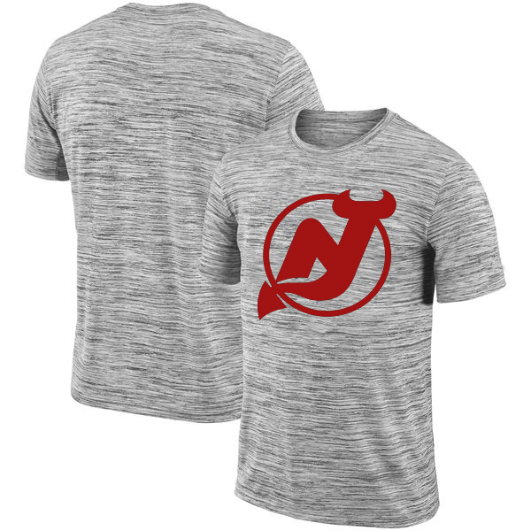New Jersey Devils 2018 Heathered Black Sideline Legend Velocity Travel Performance T-Shirt