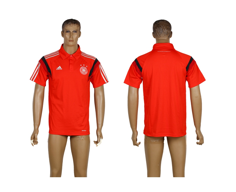 Germany Red Soccer Polo Shirt