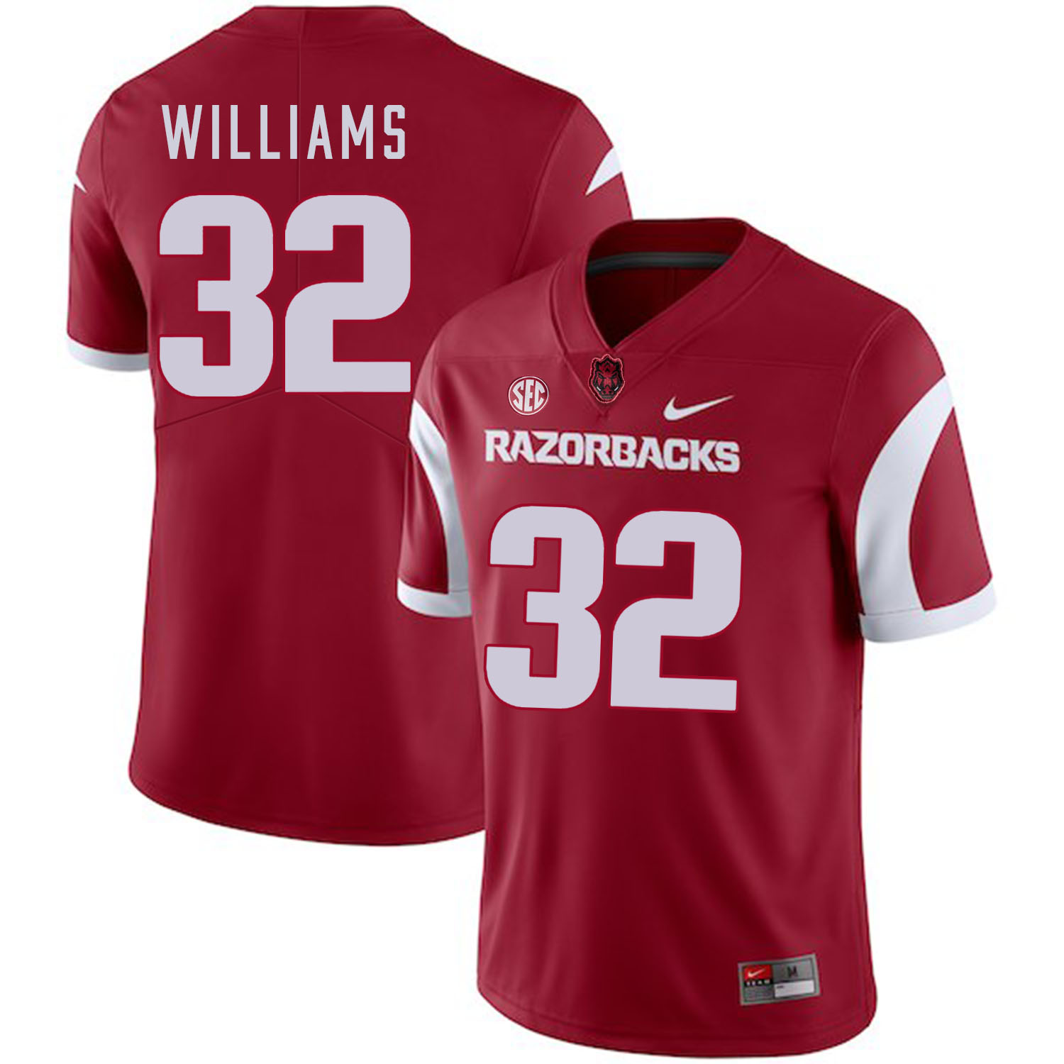 Arkansas Razorbacks 32 Jonathan Williams Red College Football Jersey