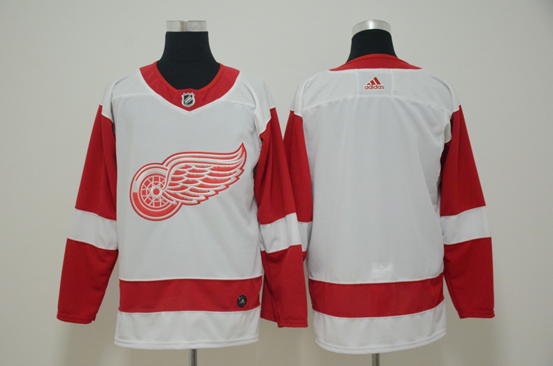 Red Wings Blank White Adidas Jersey