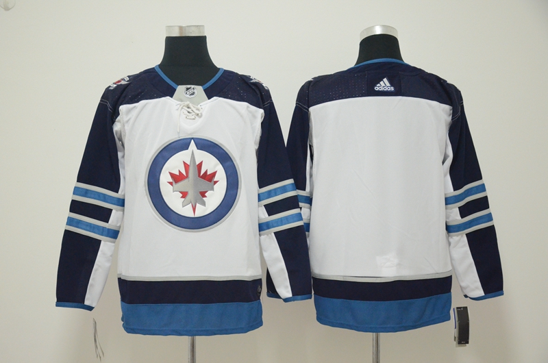 Winnipeg Jets Blank White Adidas Jersey