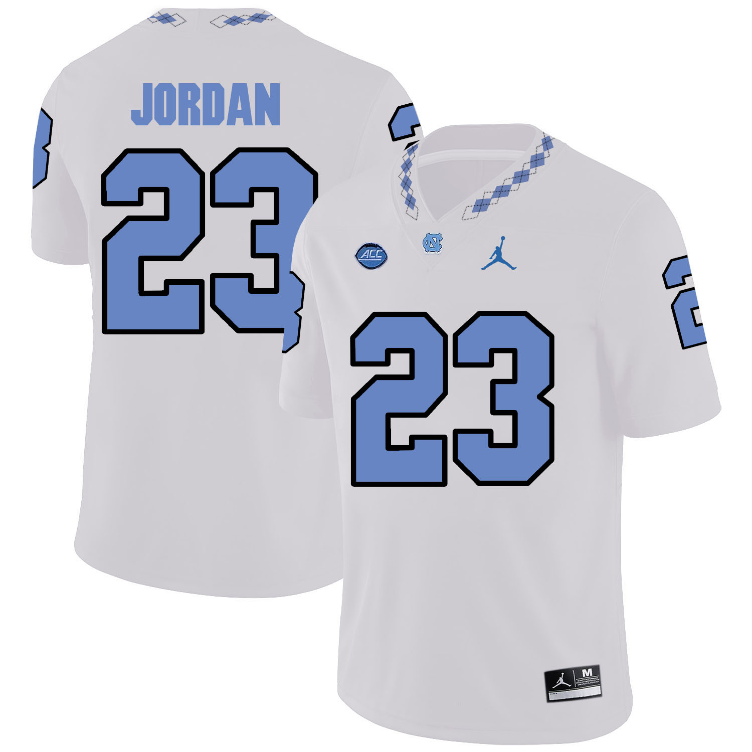 North Carolina Tar Heels 23 Michael Jordan White College Football Jersey