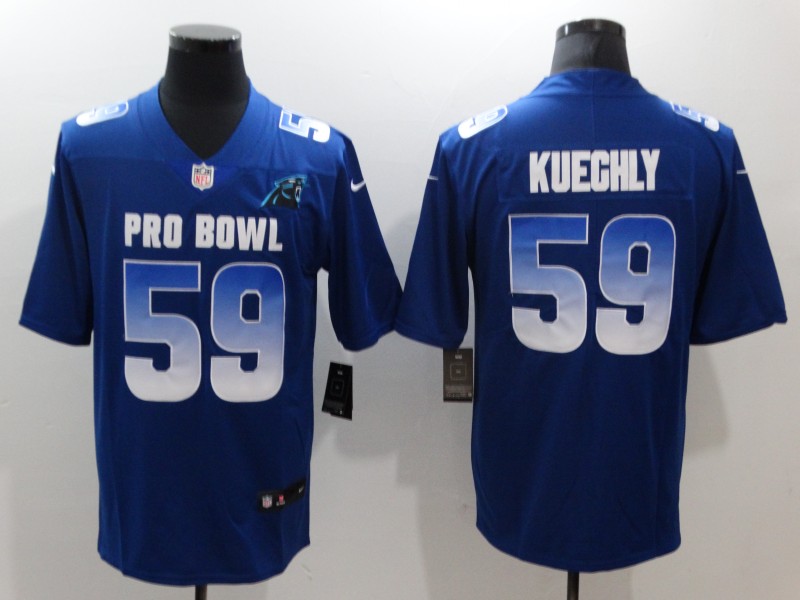 Nike NFC Panthers 59 Luke Kuechly Royal 2019 Pro Bowl Game Jersey