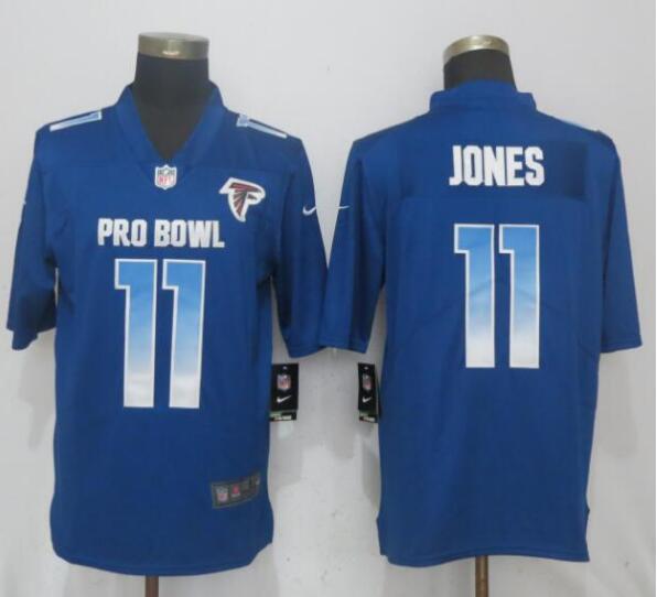 Nike NFC Falcons 11 Julio Jones Royal 2019 Pro Bowl Limited Jersey