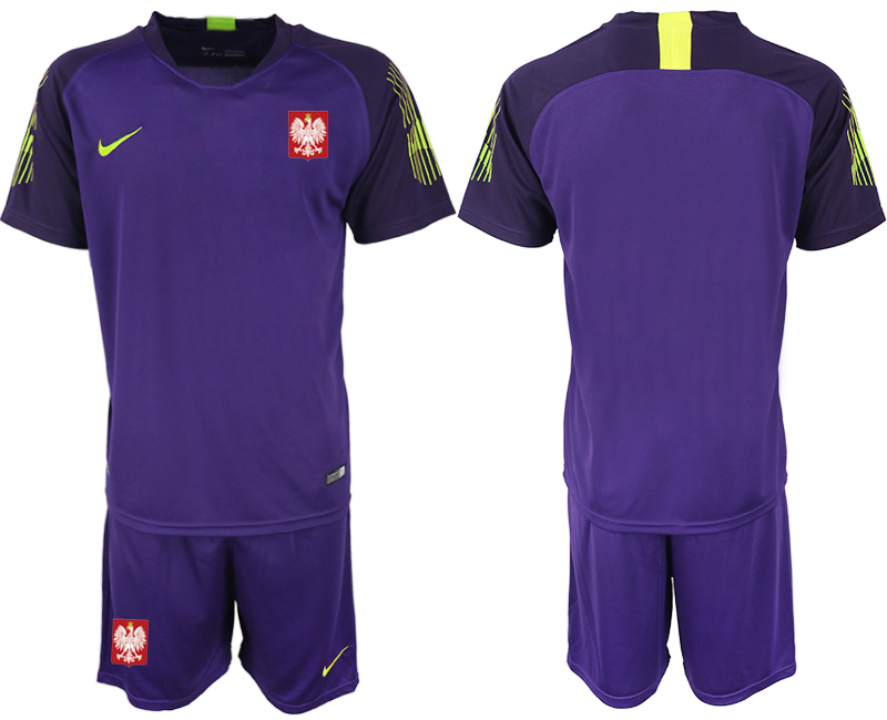 Poland Purple 2018 FIFA World Cup Goalkeeper Soccer Jersey