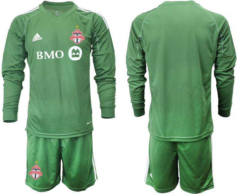 2018-19 Toronto FC Army Green Long Sleeve Soccer Jersey