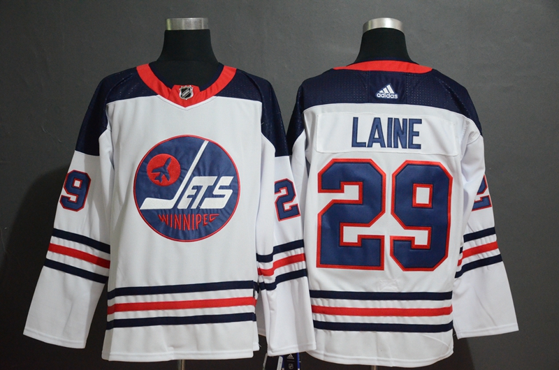 Winnipeg Jets 29 Patrik Laine White Breakaway Heritage Adidas Jersey