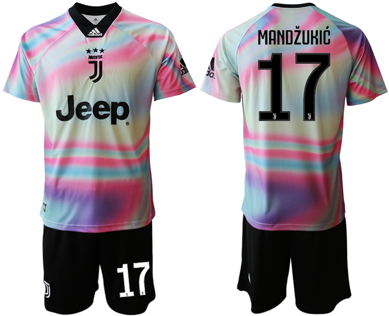 2018-19 Juventus 17 MANDZUKIC Maglia EA SPORTS Soccer Jersey