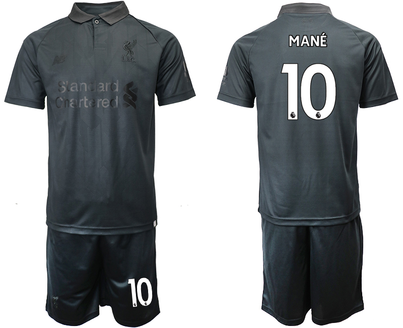 2018-19 Liverpool 10 MANE Black Goalkeeper Soccer Jersey