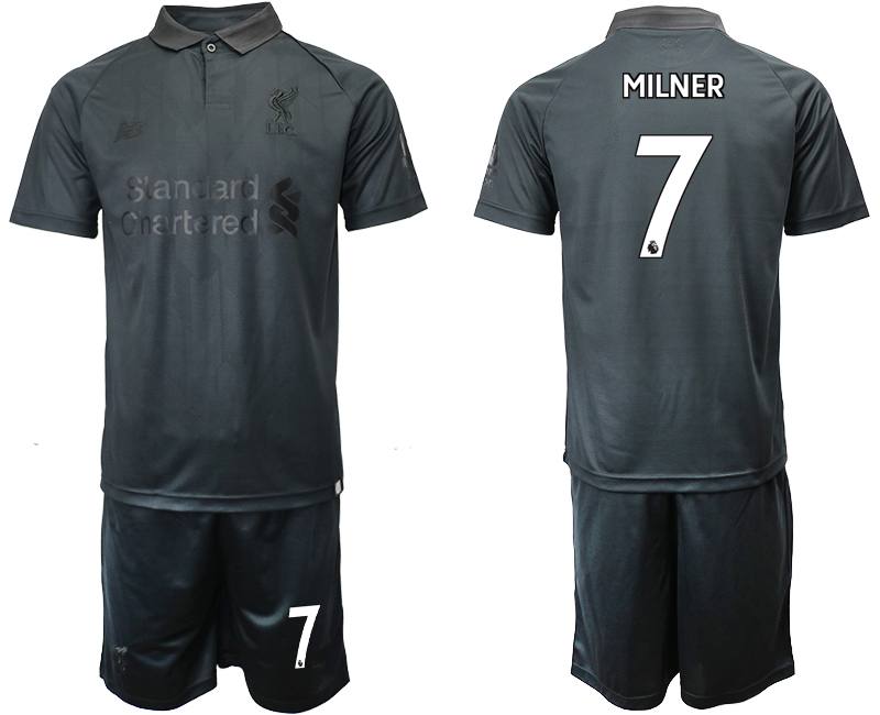 2018-19 Liverpool 7 MILNER Black Goalkeeper Soccer Jersey