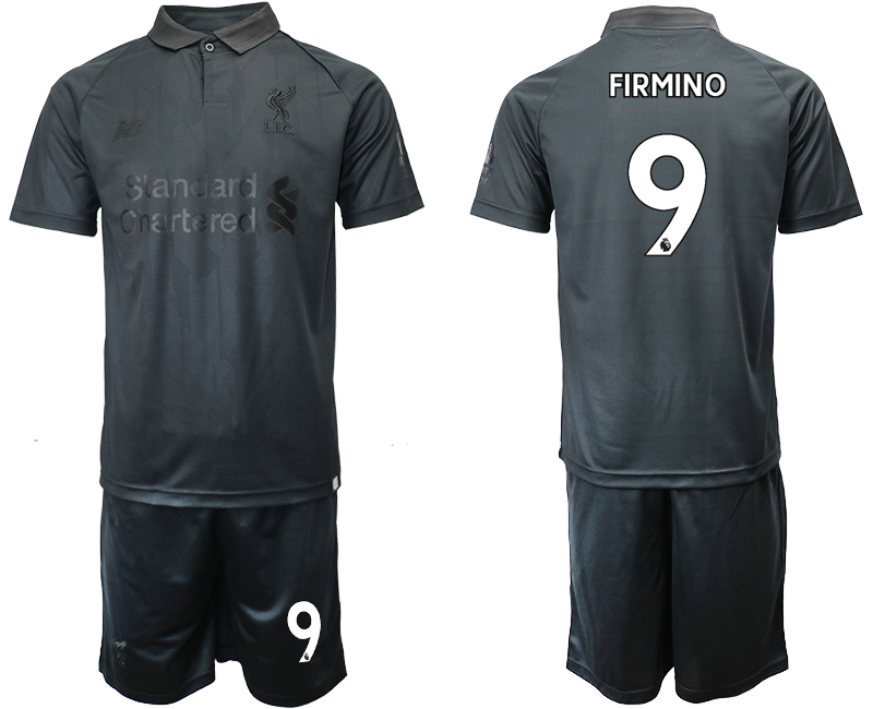 2018-19 Liverpool 9 FIRMINO Black Goalkeeper Soccer Jersey